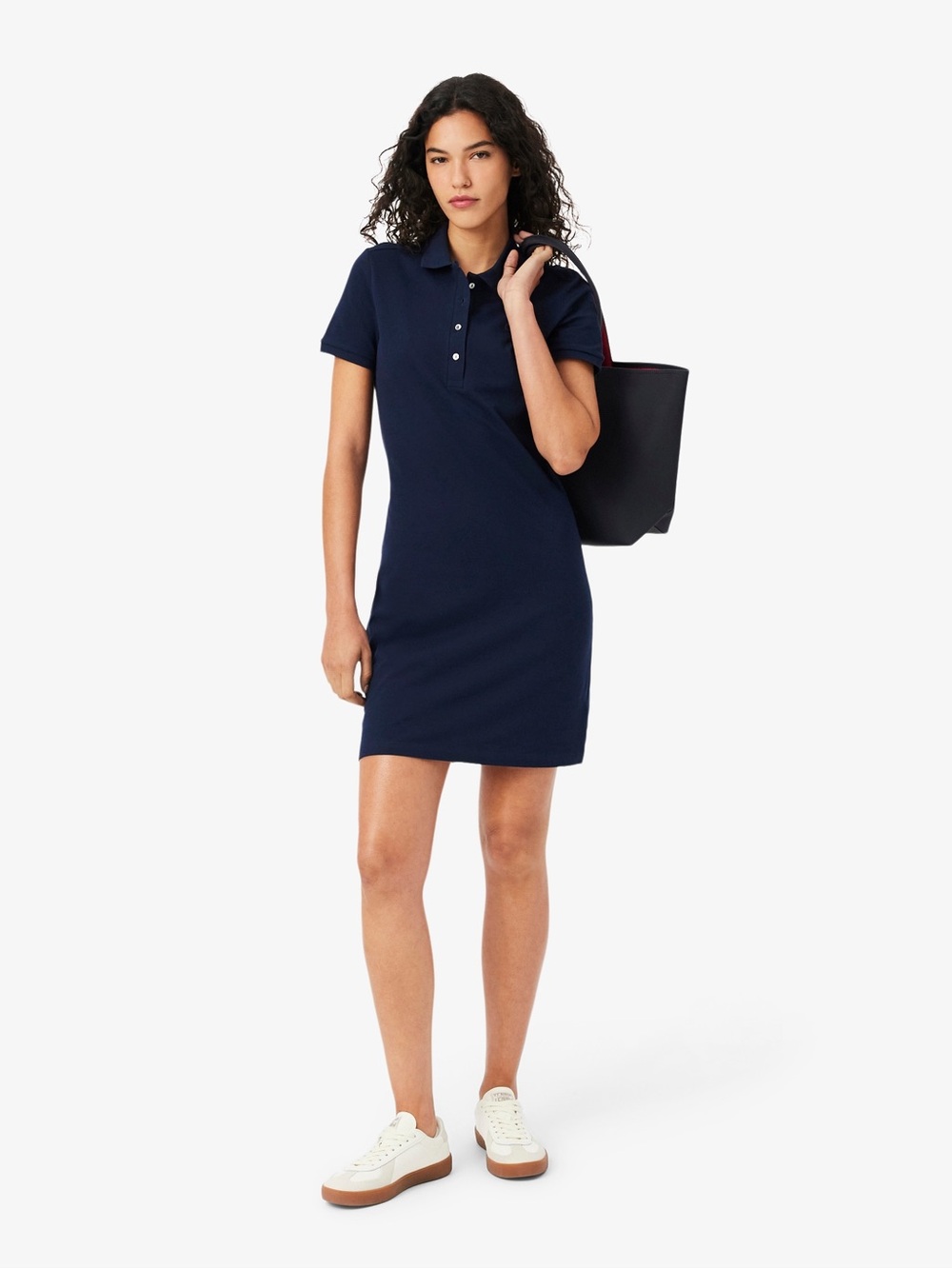 Lacoste Navy Short Sleeve Polo Mini Dress